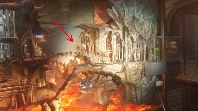 スクショすると懐中電灯が消えてしまうが、場面奥に陰が出来ているのがわかる