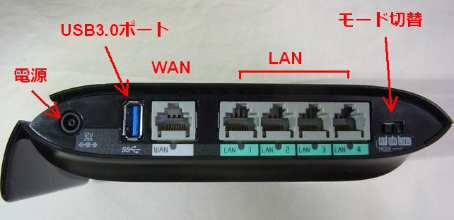 よくあるタイプの背面レイアウト