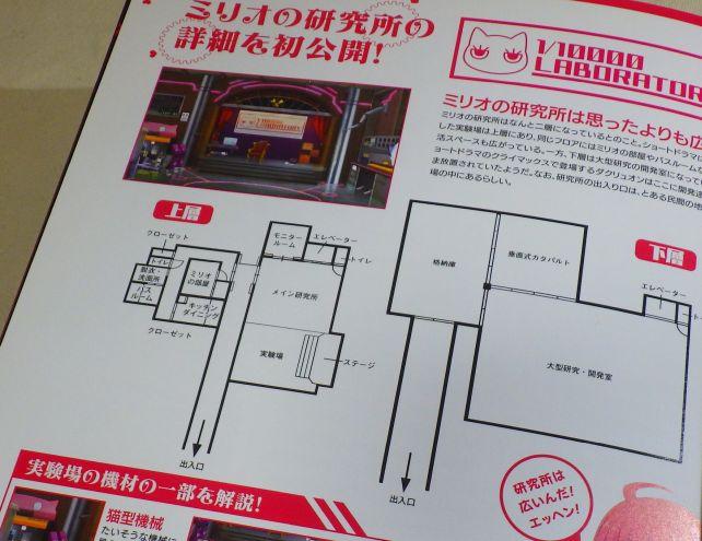 Dr.ミリオの研究室の間取り。こういう「秘密基地の図解」みたいなのって、ときめくよね?