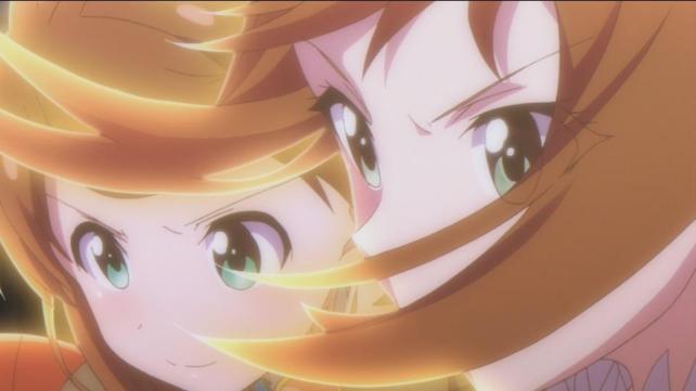 みき(左)と初めて共同して戦う