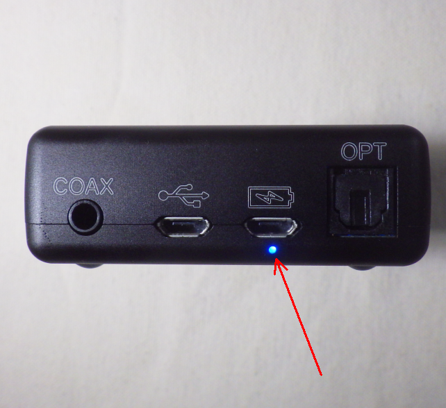 電源を入れると充電状況がここに示される