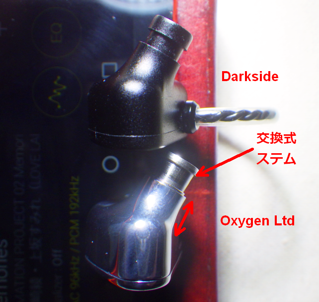 ステム部分が交換式のためか、根元部分(⇔部分)が長い