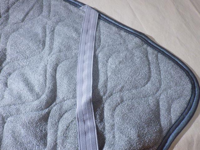 隅には固定用のゴムがあるが、今は使っていない