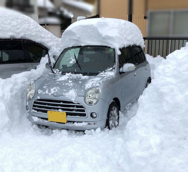 掘り出した後の屋根の雪を落とすのに大活躍!