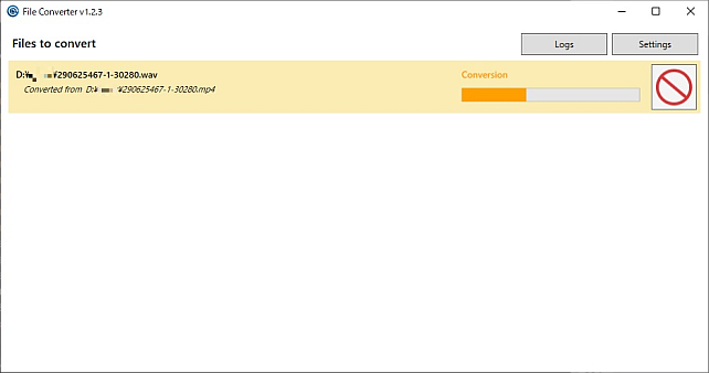 「To ○○」を選択すると、すぐに変換が始まる
