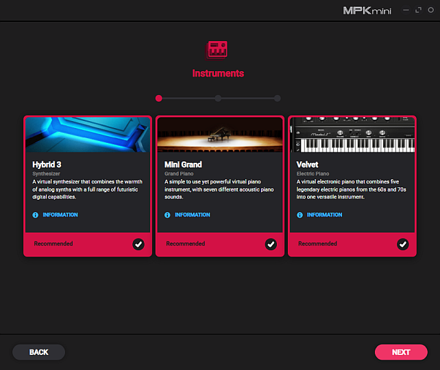 AKAIのサイトでこの3つの拡張プラグイン音源もインストールできるが...