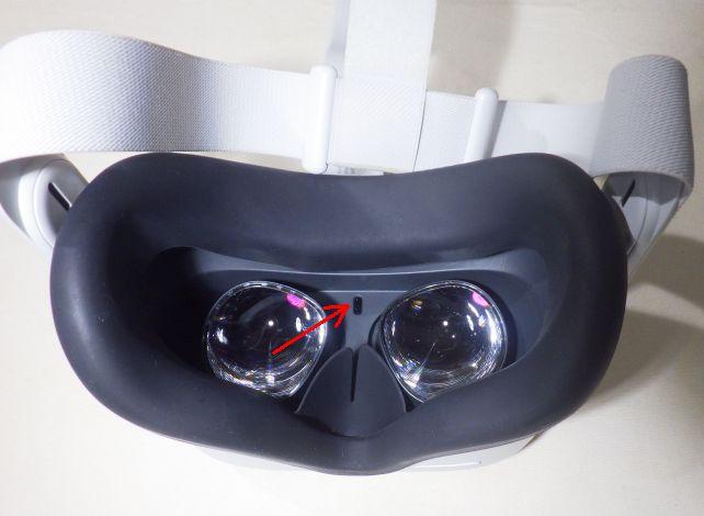 これが明かりを感知して、HMDの脱着を判断する...のだが。