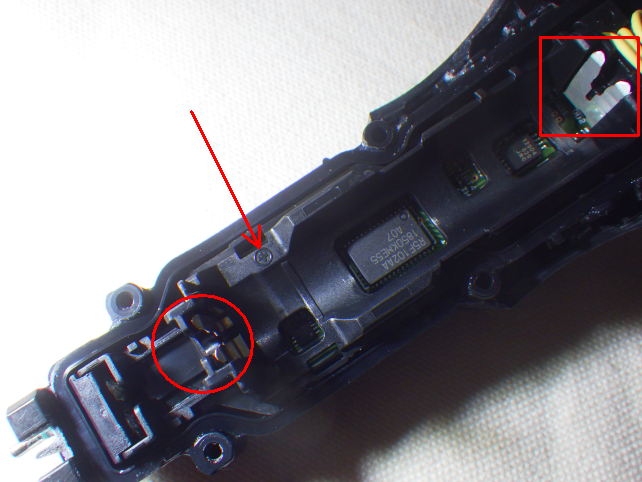 極性表示はあるが、プラマイ間違えないように(○がプラスで、□がマイナス)