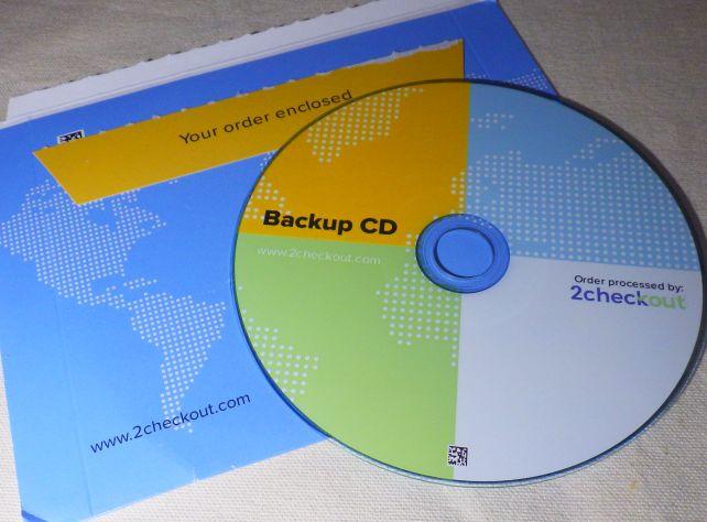全く、CD-R本体にも、外装にも、中にもソフト名がないバックアップCD