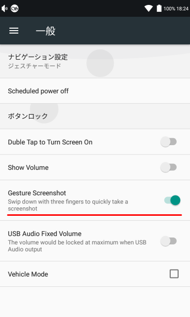 これをオンにするとスクショが録れるようになる
