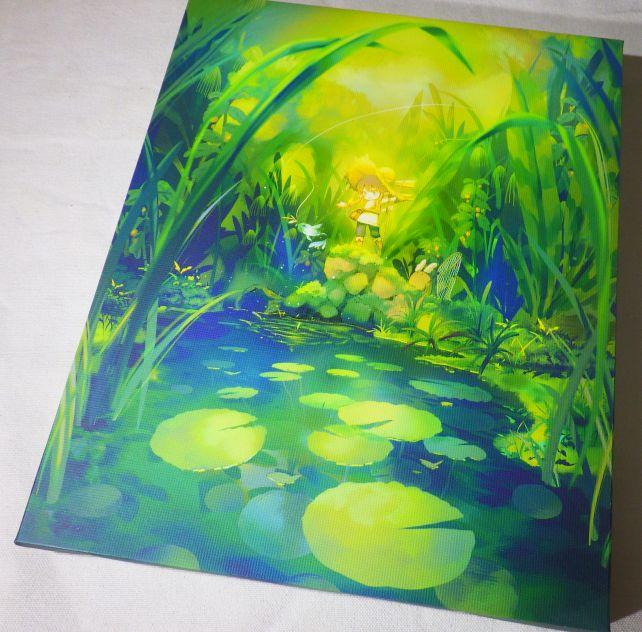 トリミングなし、フルサイズの絵は、黄色~緑のグラデーションがステキ