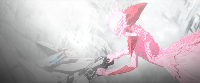 シドニアの空間を手を繋いで飛ぶのと