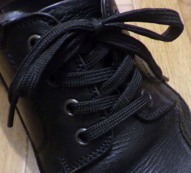 靴はフォーマル...というわけではないが、背広でも対応できる靴紐タイプをチョイスしている