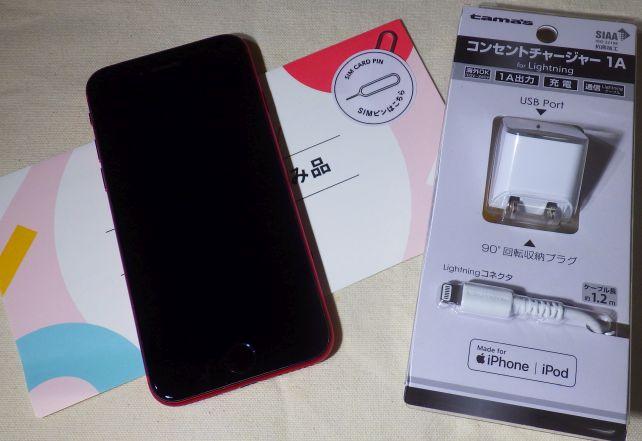 中身はこれだけ(箱の「新品」の表示はACアダプタのこと??)