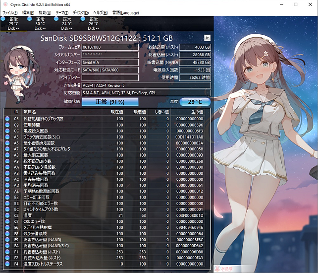 同じRAIDでも、RAID1のSSDや...