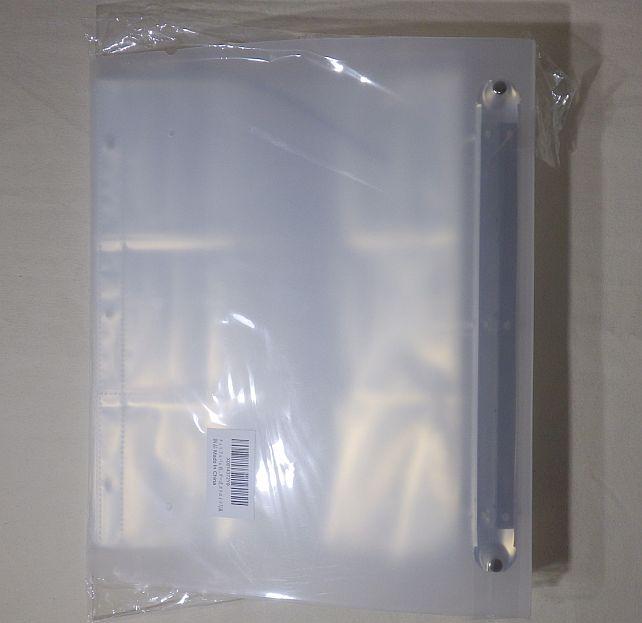 半透明のプラ表紙