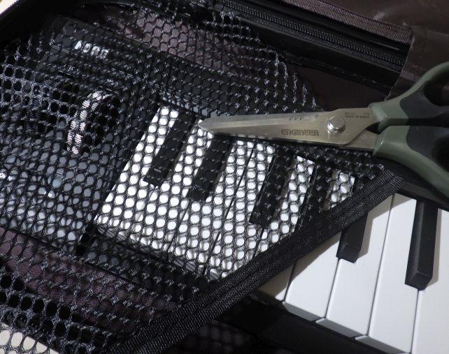 (自分にとっては)他に使い道がないので、メッシュポケットは撤去。