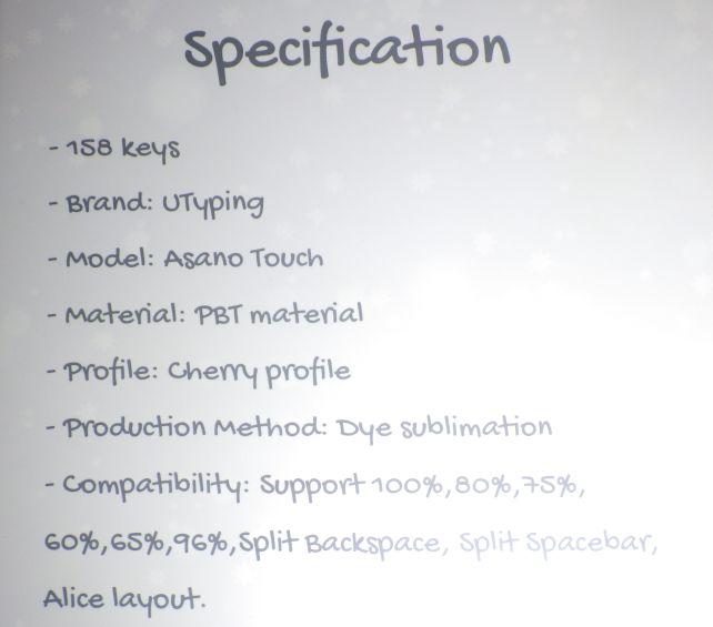 158キー入りで、フルキーボード(100%)から、カーソルキーもないミニマムな60%まで対応。