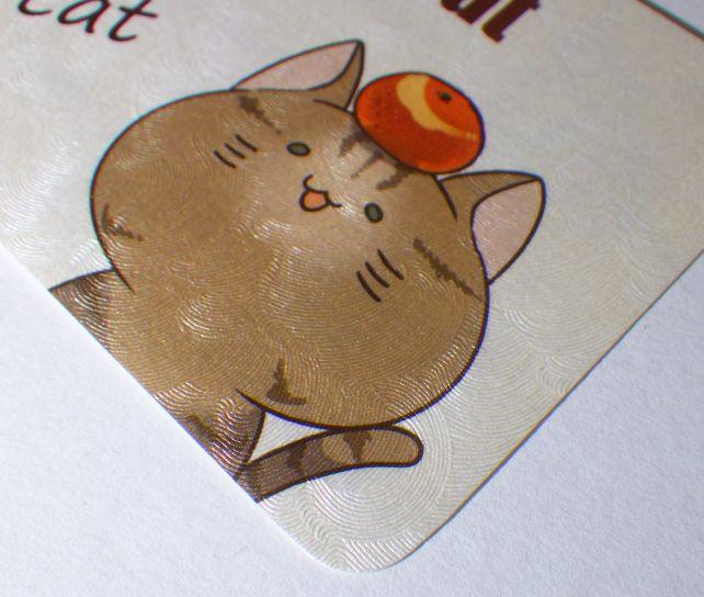 地紋は深いのに、しっかりと凹部分まで色が入った印刷。