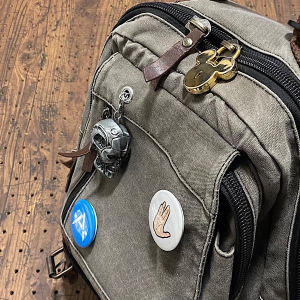 カバンに取付けた