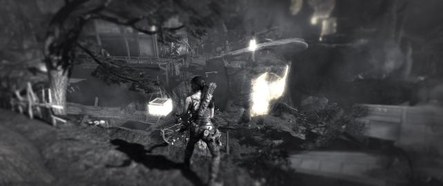 インスティンクトを使用すると攻略に必要なオブジェクトがハイライトされる