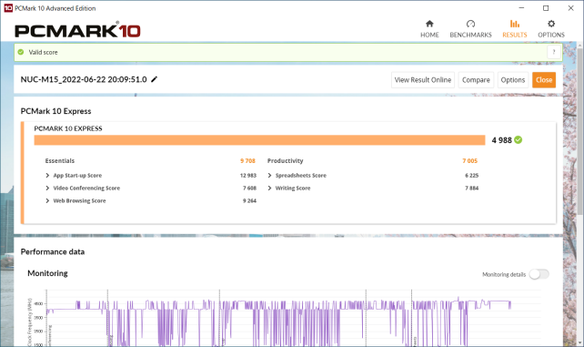 ▲PCMark 10 Express