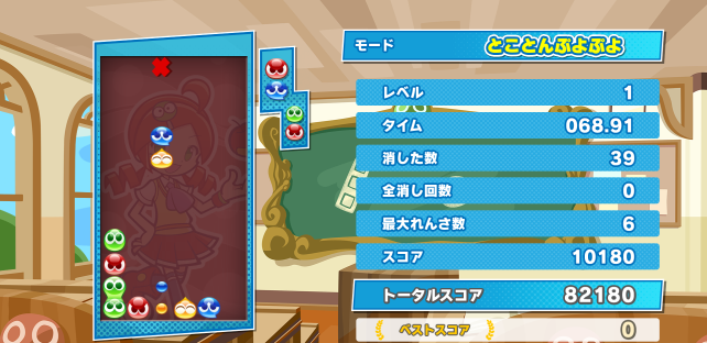 ▲「ぷよぷよ」単体プレイ