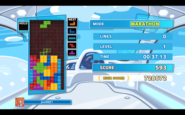 ▲「テトリス」単体プレイ