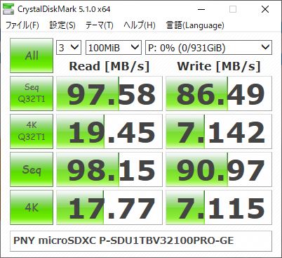 ▲Crystal Disk Mark 5.1.0