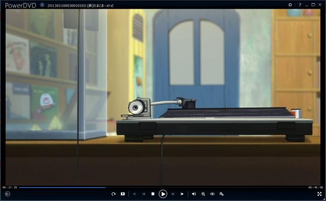 ▲アニメのワンシーン。このプレイヤーはどこから音を出している?