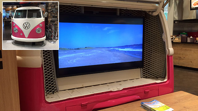 車両を使ったディスプレイ