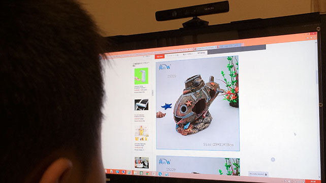 大きな画面でお買い物