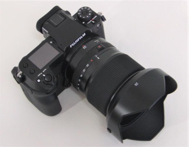 レンズはフジノンレンズ GF23mmF4 R LM WR