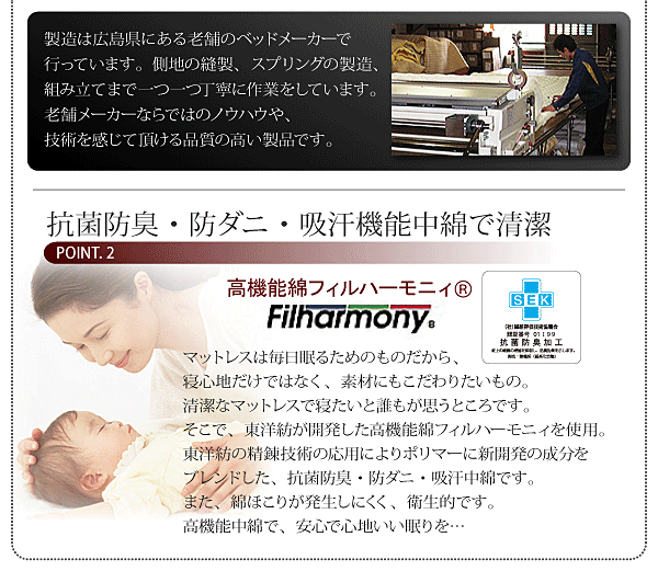 付属のマットレス。