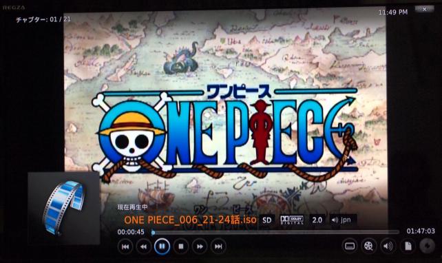 何の問題もなくTVに動画が再生された。