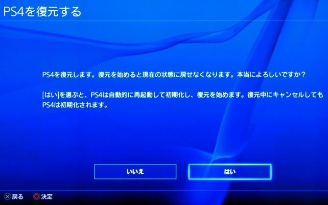㉕データの復元が始まりますのでしばらく待ちます。