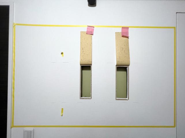 ②TVの設置位置。これでもかというくらいにピッタリ