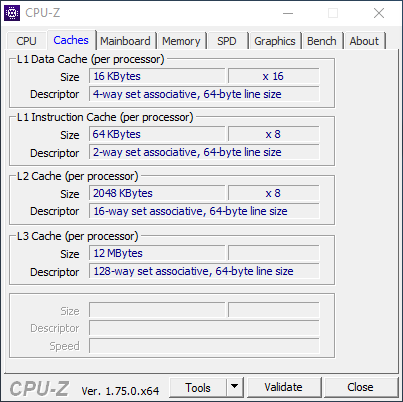 CPU-Z Caches