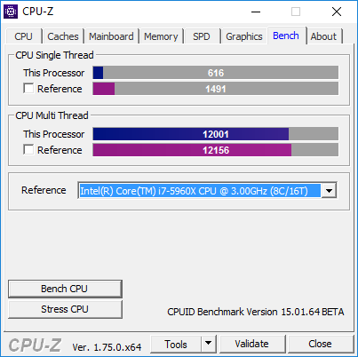 CPU-Z Bench
