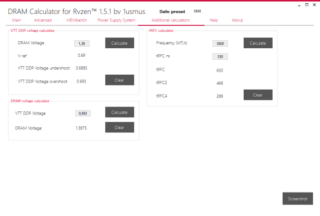 Additional calculators