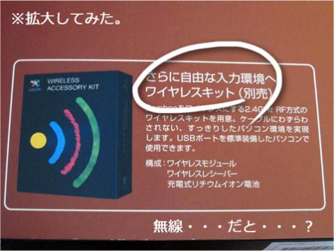 オプションのところを拡大してみた