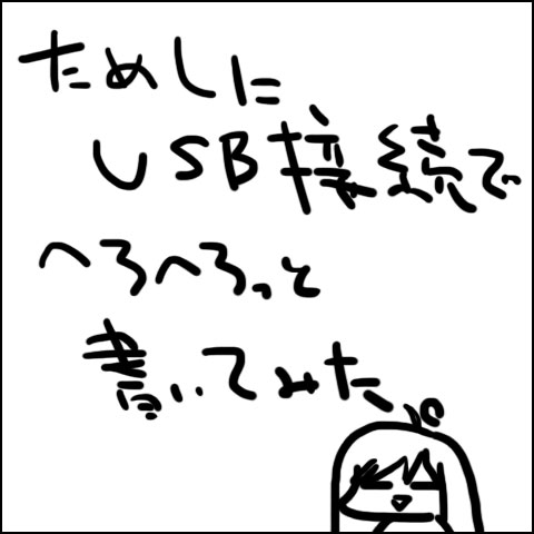 ためしがき(笑)