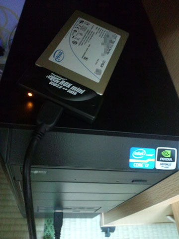 ショットガンマシンのUSB3.0ポートにつなげてみた