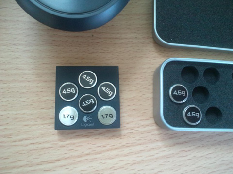 G500 のはおもりを入れる所がちょっと少ない