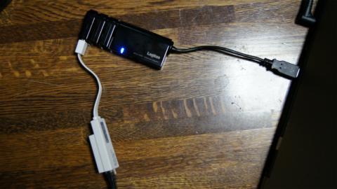 実際の接続はこんな感じです(^^;