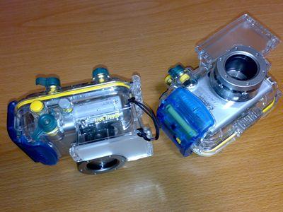 コンデジ防水ハウジング2台