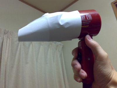 ヒートガンの代わりにドライヤー