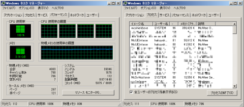 スキャン稼動時