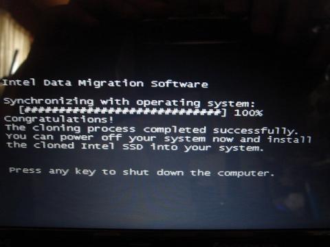 コピー終了画面