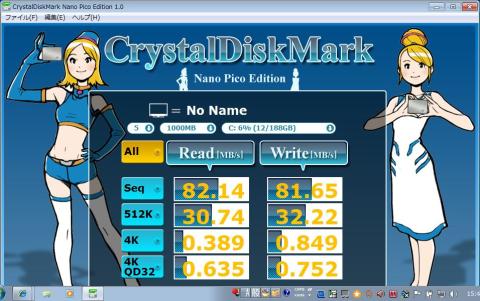 元のHITACHIのHDDベンチマーク